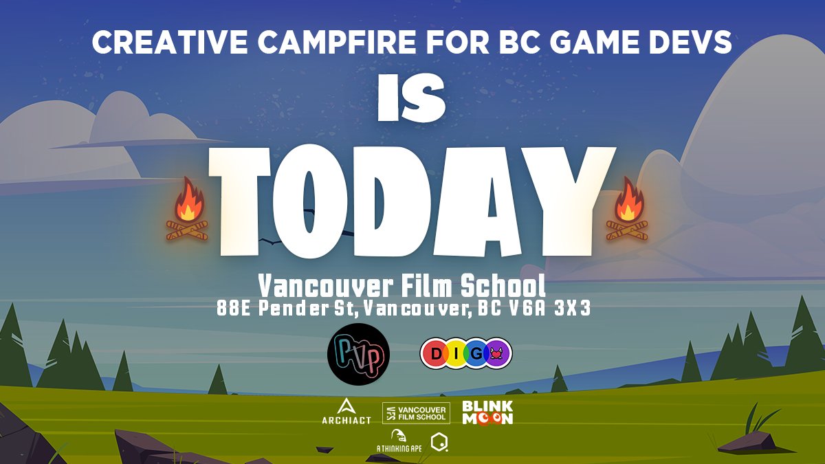 Diversity in Games (@digcommunity) on Twitter photo Today is the day! See you at <a href="/VFS/">Vancouver Film School</a> with <a href="/PVPcircuit/">PVP Circuit</a> at 10:30 am PST for our 🔥 Creative Campfire 🔥
Get your tickets here.
eventbrite.ca/e/creative-cam… Today is the day! See you at <a href="/VFS/">Vancouver Film School</a> with <a href="/PVPcircuit/">PVP Circuit</a> at 10:30 am PST for our 🔥 Creative Campfire 🔥
Get your tickets here.
eventbrite.ca/e/creative-cam…