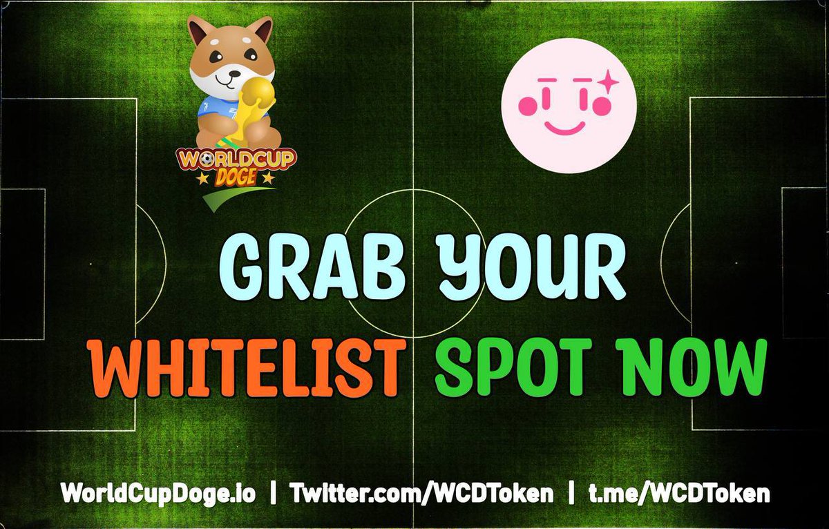 Just 08 Hours Left to claim your whitelist spot for <a href="/wcdtoken/">WorldCup Doge</a> ✅

Don’t miss out, Get your whitelist spot before it’s too late. 💸💸

Get Whitelist Spot Now