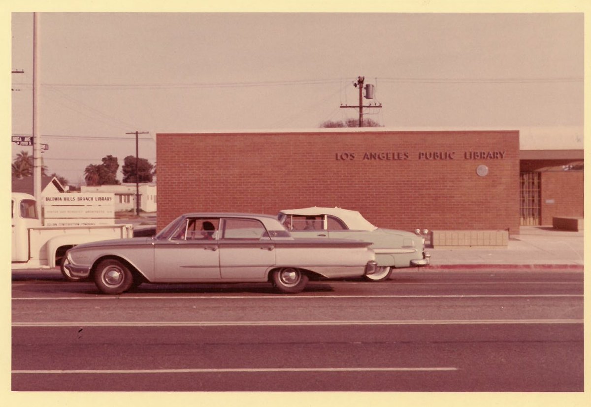 BaldwinHills's tweet image. Did you know our current #BaldwinHillsLibrary building opened twenty years ago in 2002?!

Before that there was a Baldwin Hills Library building with the same address that opened in 1961!

Even before that we had a library off La Brea Ave. &amp;amp; Adams Blvd. named La Cienega Library!
