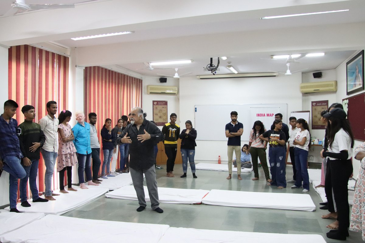 PRIA_India's tweet photo. #Antargoonj2022 organized by @FoundationMf is underway with 50 adolescent youth from all over the country taking part in #funfilledactivities, sessions & learnings- #storytelling #theatre #dance #karate-for diligent leadership building to make a difference in world. https://t.co/RQejxnUeBv