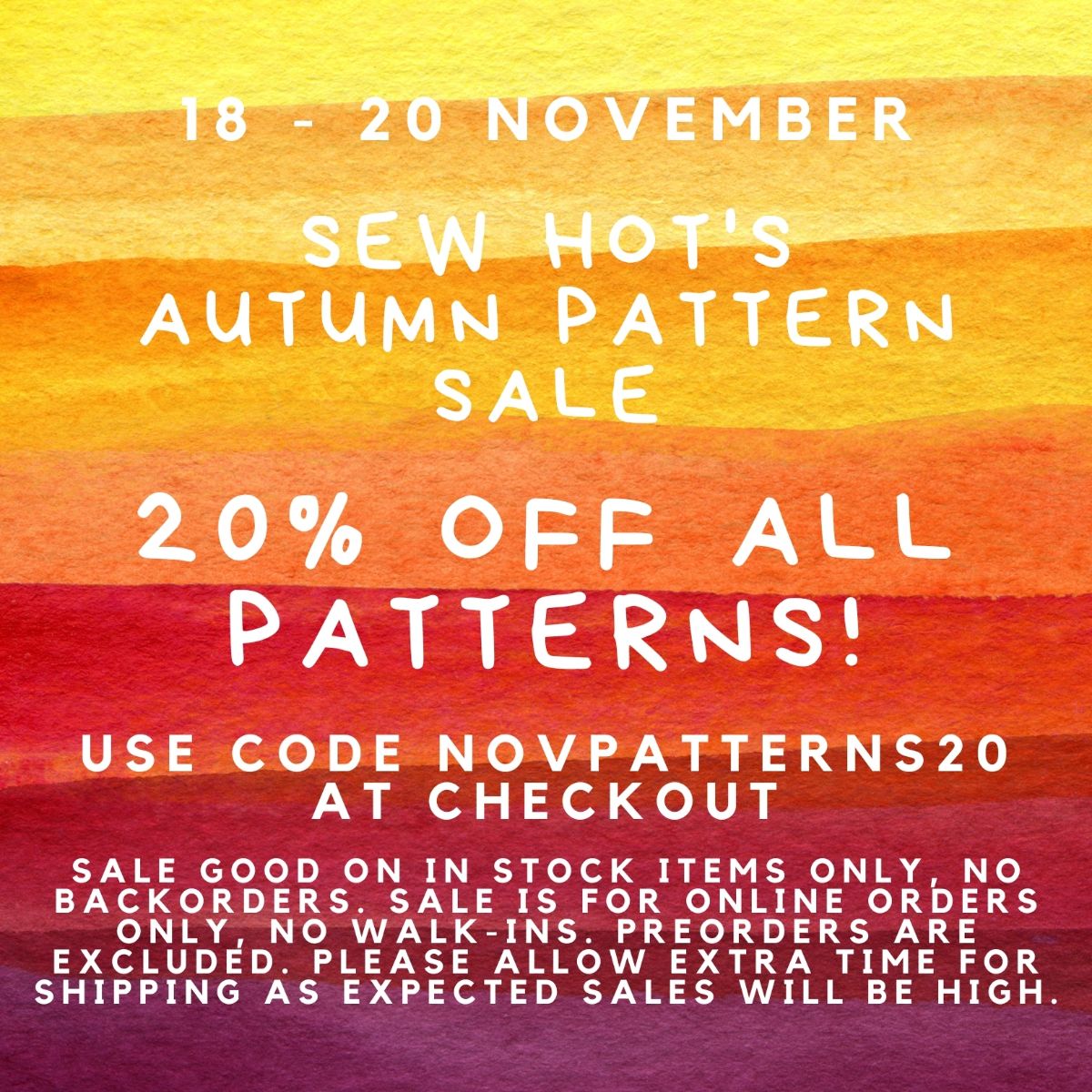 sewhotuk's tweet photo. 20% Off All Patterns Sale! - https://t.co/mp7UVEUuHc We know everyone is anticipating the Black Friday Sales next week. Warm your credit card up by purchasing all the patterns now that you've been wanting! Your credit card will thank you, and will not go into shock next week! https://t.co/ZxpxcHLDFX