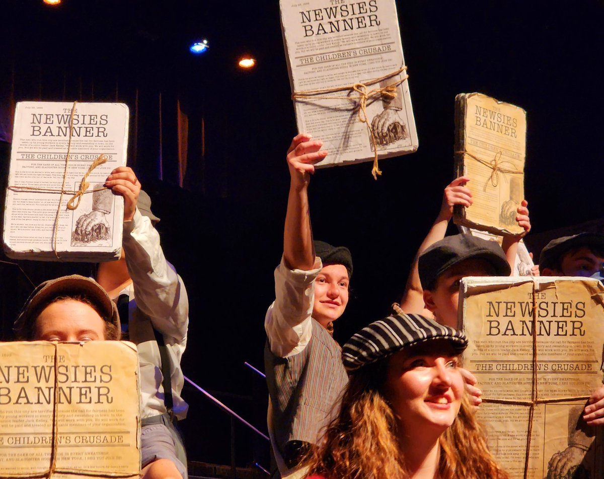 Grace and friends did GREAT for OPENING NIGHT of NEWSIES at <a href="/GrangerHS/">Granger High School-Official</a>. They perform again Friday, Saturday, and Monday nights at 7. <a href="/GraniteSchools/">Granite School Dist.</a>