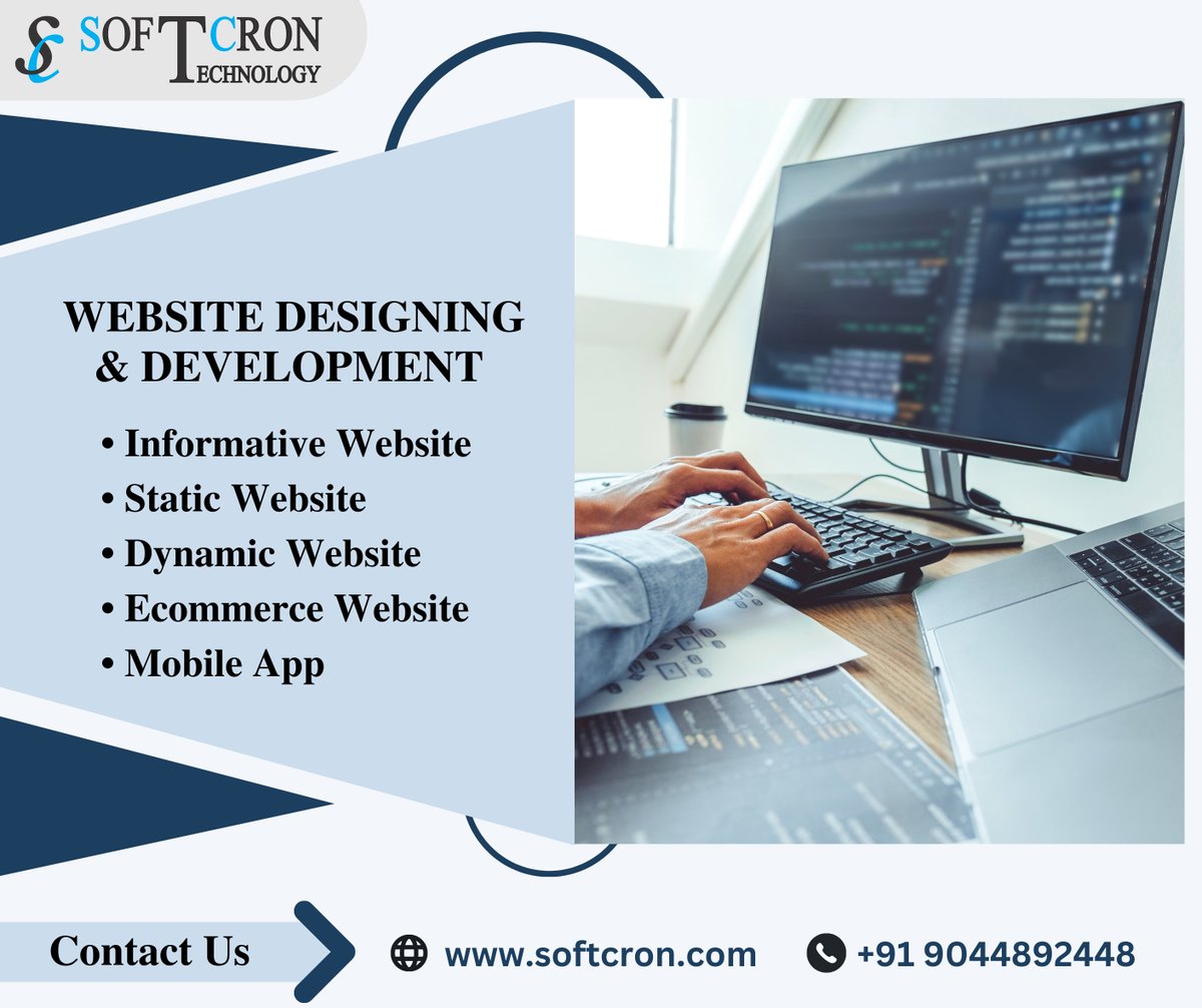 ReedifyM's tweet image. Website designing service provider
Softcron technology 
softcron.com
Contact no.- 9044892448
#softcrontechnology #websitedesigning #websitedevelopment #websitedesigningcompany #webdesigningagency #development #appdevelopment #ecommerce #staticwebsite