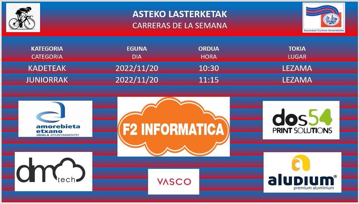 Asteburuko CX .Fin de semana de CX