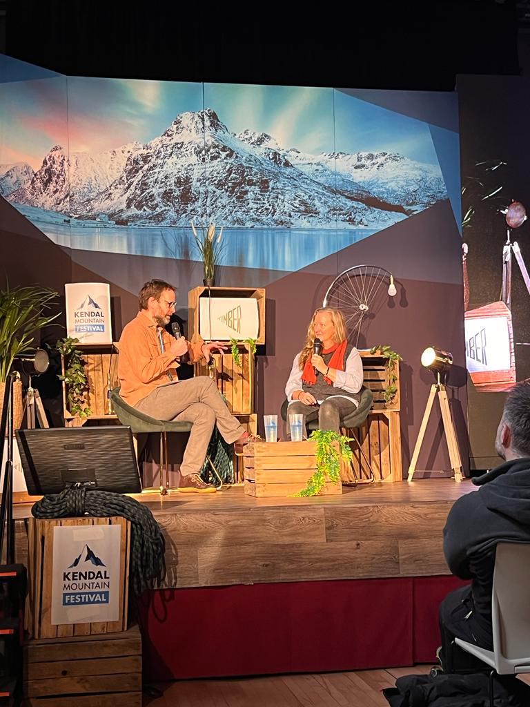Welcome to Wilderness Tracks, recording live from @kendalmountain Festival 2022! <a href="/garthurb/">geoff bird</a> &amp; @raynor_winn discuss the six pieces of music which connect she feels connect her to nature 🌿

#WildernessTracks #NaturePodcast
