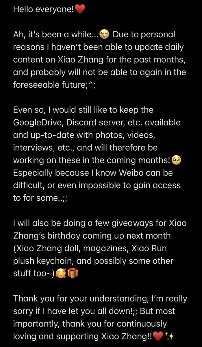 Small update~

Everyone, it’s been a while…🥺♥️