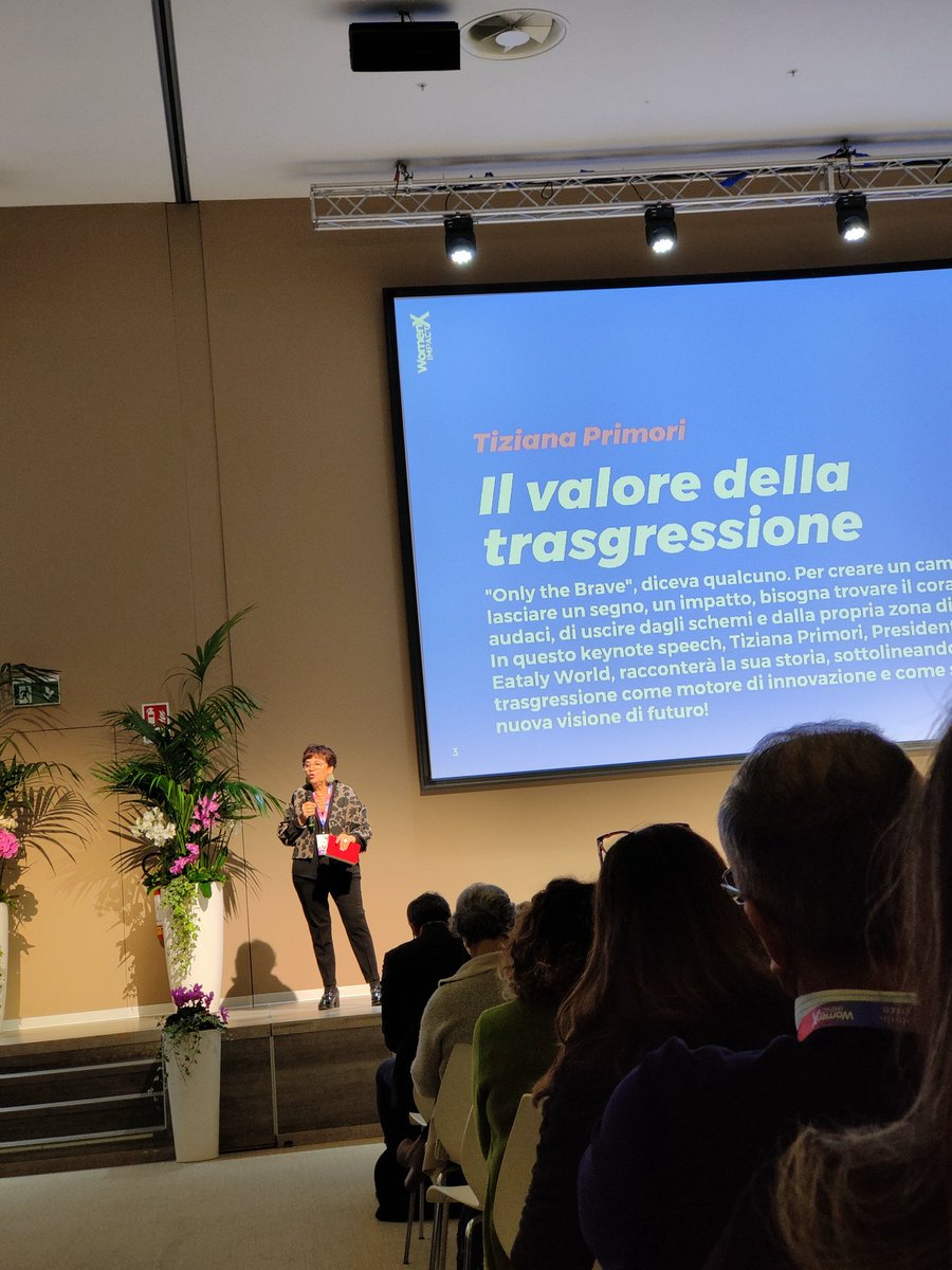 WomenXimpact (@womenximpact) on Twitter photo Il secondo giorno di <a href="/womenximpact/">WomenXimpact</a> parte con lo speech di Tiziana Primori Presidente del CDA <a href="/eatalyworld/">FICO Eataly World</a>
🎙️"Siate Streghe! Streghe positive ovviamente, basta essere buone, siate trasgressive per portare un vero impatto"
#womenx2022 Il secondo giorno di <a href="/womenximpact/">WomenXimpact</a> parte con lo speech di Tiziana Primori Presidente del CDA <a href="/eatalyworld/">FICO Eataly World</a>
🎙️"Siate Streghe! Streghe positive ovviamente, basta essere buone, siate trasgressive per portare un vero impatto"
#womenx2022