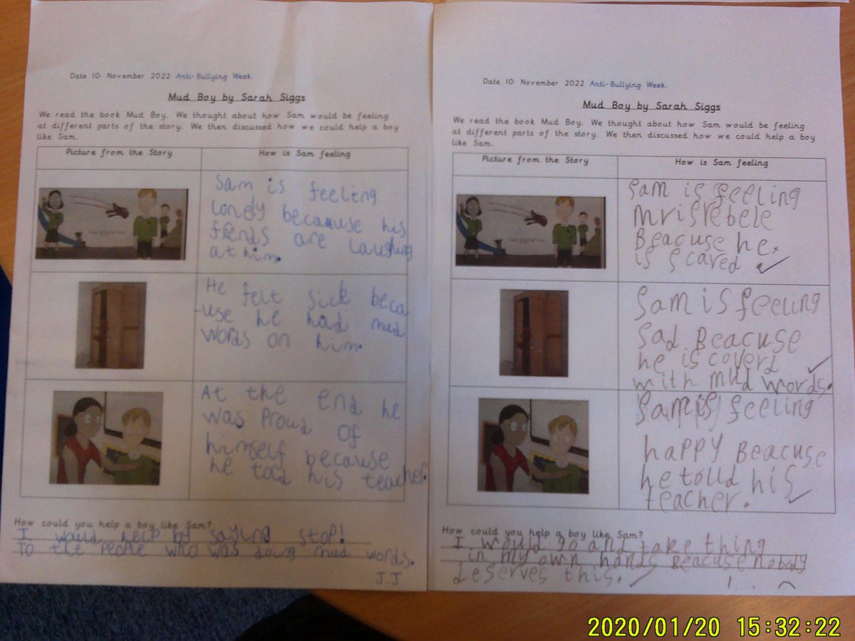 In our PHSE and story times  for #antibullyingweek2022 we shared stories abut raising self-esteem and with an anti-bullying theme. KS1 enjoyed discussing great stories 'Today I'm Strong' by @BegumNadiya and 'Mud Boy' by @SSiggs @ABAonline @DianaAward @TheRoseLearning #ReachOut