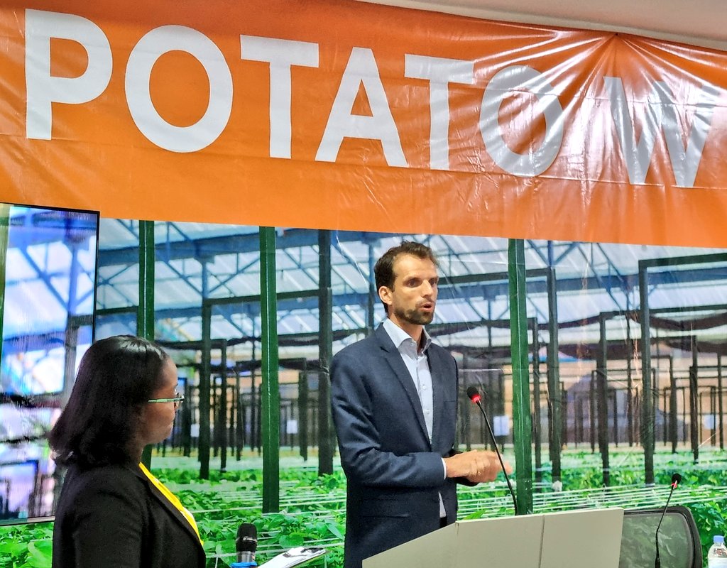 "We have witnessed a lot of development in potato value chain during this week, but are we satisfied? I am inviting all partners to continue the conversation even after this event." The manager of <a href="/Agriterra/">Agriterra</a> in Great Lakes Region, Mr. <a href="/jasperspikker/">Jasper Spikker</a>.

#potatoweek2022