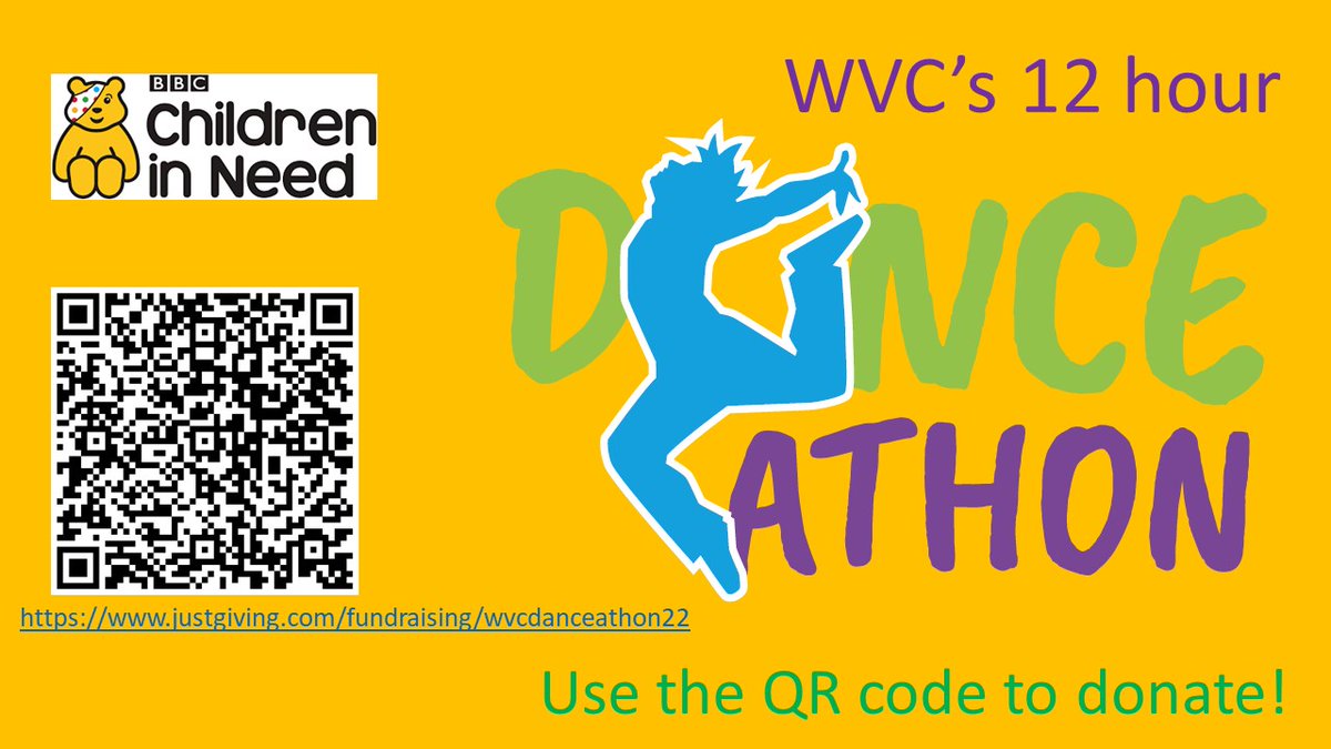 Just over 2 hours in and the energy is still strong, we have raised just over £1300! 
Last year we managed to raise £2000, but can we beat it this year? If you would like to support our fantastic dancers, then please use the QR code or link below to donate. Every little helps!