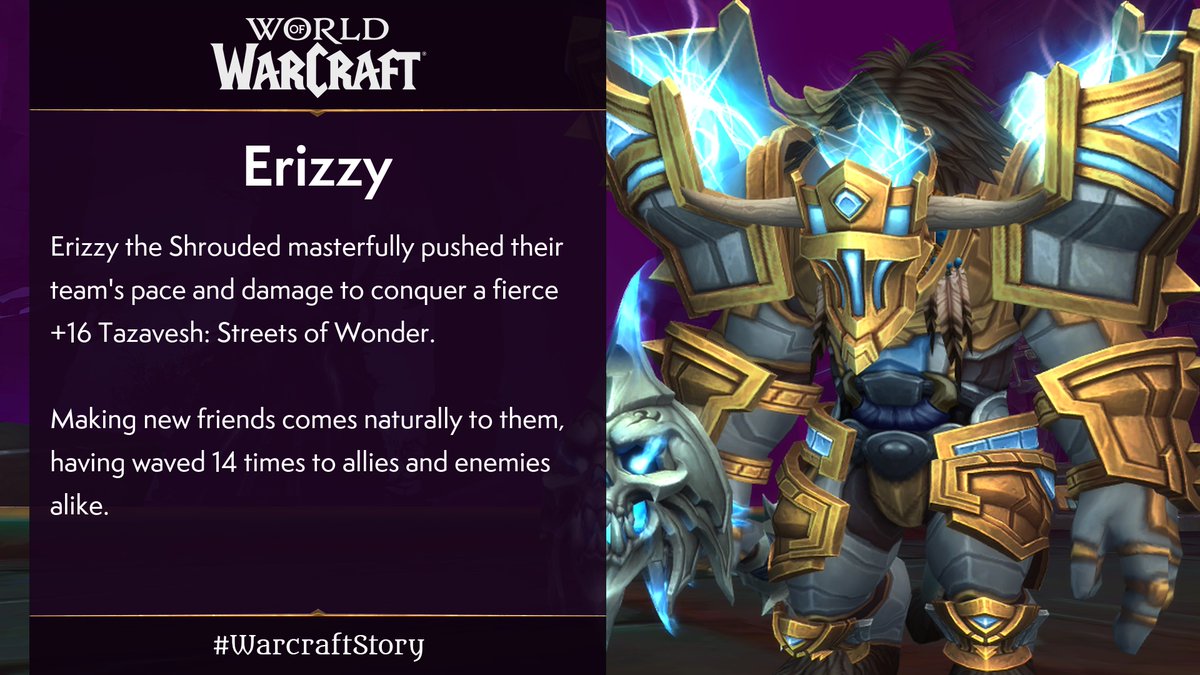 Warcraft's tweet image. A #WarcraftStory for the history books.

Reply to this tweet with the same info for a new story.