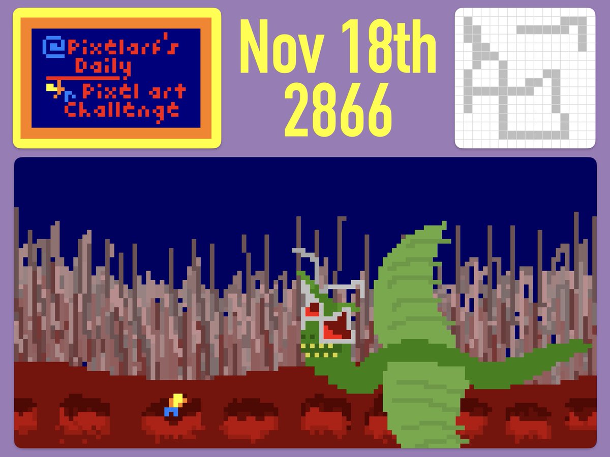 platdude's tweet image. Aaargh!!
Daily #pixelart at AGameAWeek.com/Pixelart (@pixelarf)