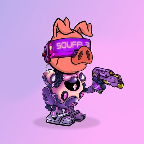 Who wanna have Cyborgs? This is a Play2Earn NFT collection.

10 x WL spots for @Piggy_Cyborgs  👀

1⃣ Follow <a href="/nft_souffl3/">Souffl3 🫐</a> &amp; @Piggy_Cyborgs 
2⃣ RT &amp;💙
3⃣ Tag 3 friends
4⃣ Drop your Aptos Wallet Address

Only 24h 👆