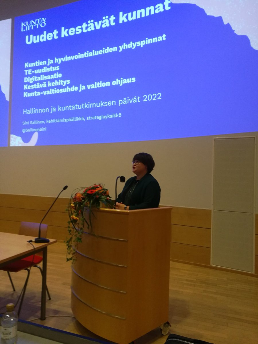 Kestävyyttä rakennetaan 2030-luvun kunnassa hyvinvoinnin, hyvän elinympäristön ja elinvoiman varaan, pohdiskelee @SallinenSini #HKTP2022 Kiitos mahdollisuudesta kommentoida!