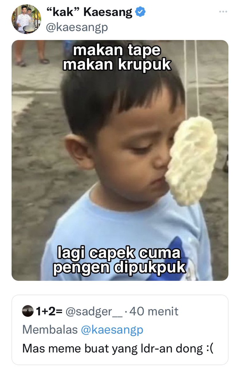 Racunkudishopee's tweet photo. KUMPULAN MEME KIRIMAN DARI @kaesangp 

A thread https://t.co/sHp903wn3N