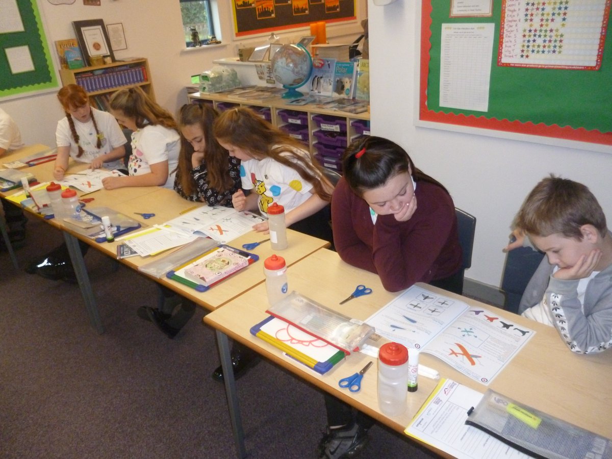 HolyTrinAcademy's tweet photo. @SmallpeiceTrust @rafcharitable The children are loving designing their gliders. https://t.co/oF2fNG3jSh