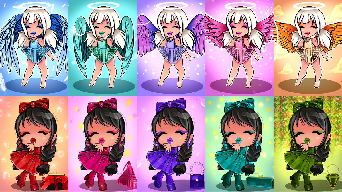 My collections 😇

Illustrations by NeoCreete 
opensea.io/collection/neo…

Available 7/17
Sold 10/17
Price 0.03 - 0.10 eth on <a href="/opensea/">OpenSea</a>

Collection " BbyDoll " 
opensea.io/collection/bby…

Available 48/50
Sold 2/50
Price 0.01 eth on <a href="/opensea/">OpenSea</a>