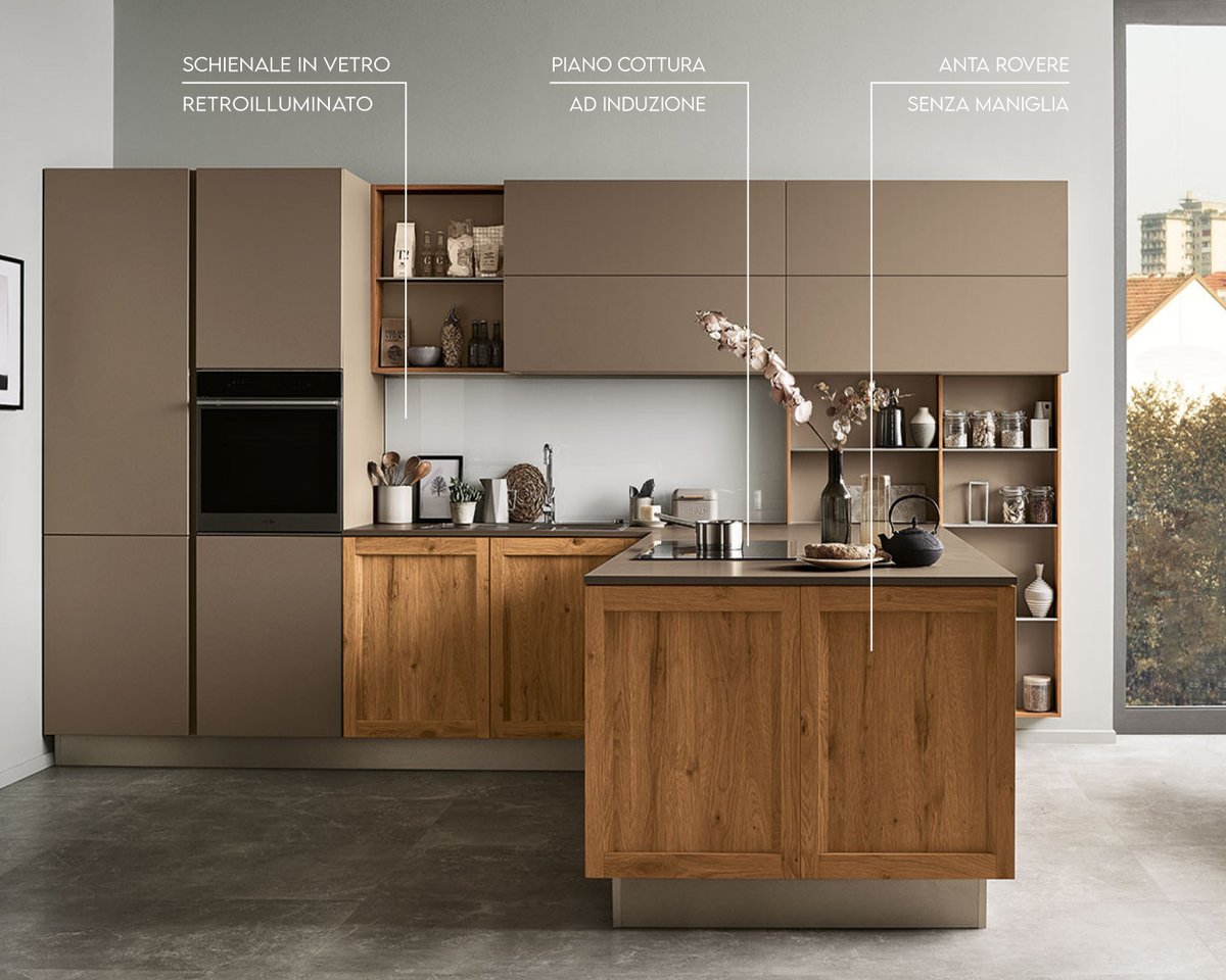 Semeraro14's tweet photo. MILANO, una cucina nata come espressione del concetto di "made in Italy".
In questa composizione un gioco tra pieni e vuoti dove il legno naturale si abbina al laccato.
#semeraro https://t.co/Een3M62cYj