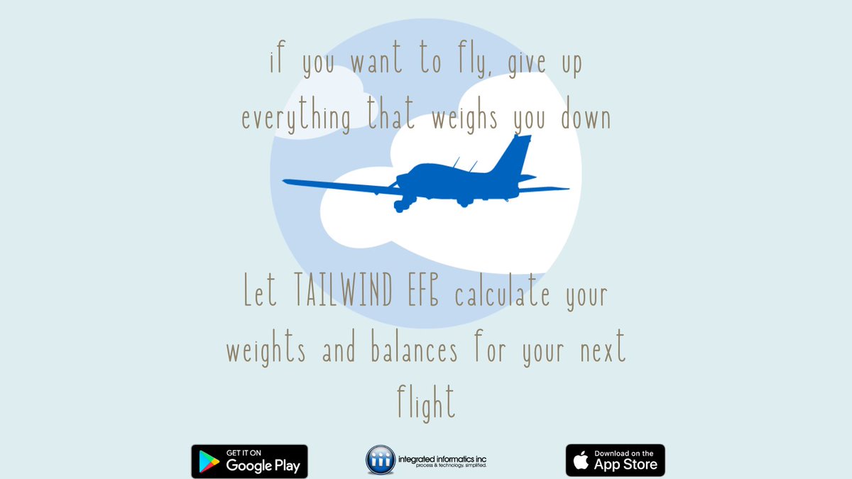 iii_software's tweet photo. Let TAILWIND EFB to calculate your weights and balances for your next flight! https://t.co/u0K5SaoSEq