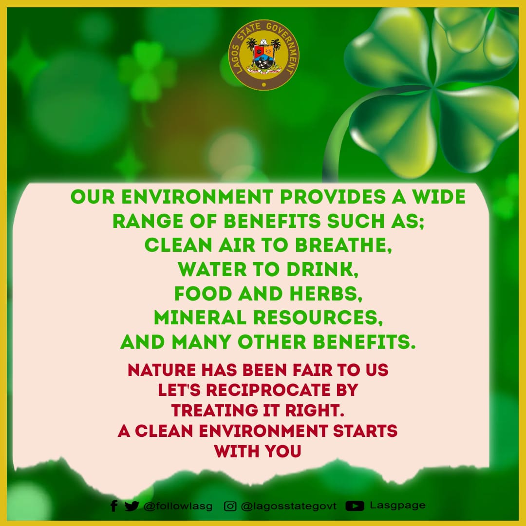 Own Your Environment 
@jidesanwoolu @drobafemihamzat @gbenga_omo @gboyegaakosile @fjaji @hmokunola_ @Mr_JAGs 
@Lawma_gov 
#OwnYourEnvironment #keepLagosClean 
#LASG #ForAGreaterLagos