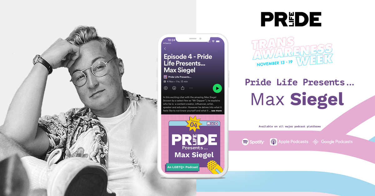 Pride Life Presents... Max Siegel 🏳️‍⚧️🏳️‍🌈

In this exciting chat with the amazing Max Siegel, he explains who he is- a content creator, influencer, artist, speaker and educator. 

Listen here: open.spotify.com/episode/2SvbnW…

#transgenderawarenessweek