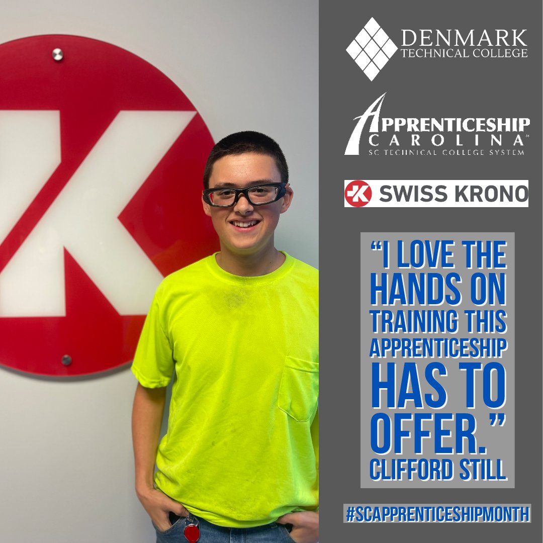 "I love the hands on training this apprenticeship has to offer" Clifford Still @ApprenticeshpSC <a href="/SwissKronoUSA/">Swiss Krono USA</a> #SCApprenticeshipMonth