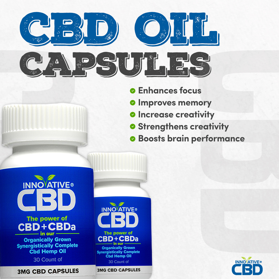 CbdInnovative's tweet photo. Help your mind keep things fresh and focused with the help of these CBD oil capsules. Our premium CBD oil is 100% natural with no adverse side effects.💯

#innovativecbd #cbd #hempoil https://t.co/U69iBHxTaR