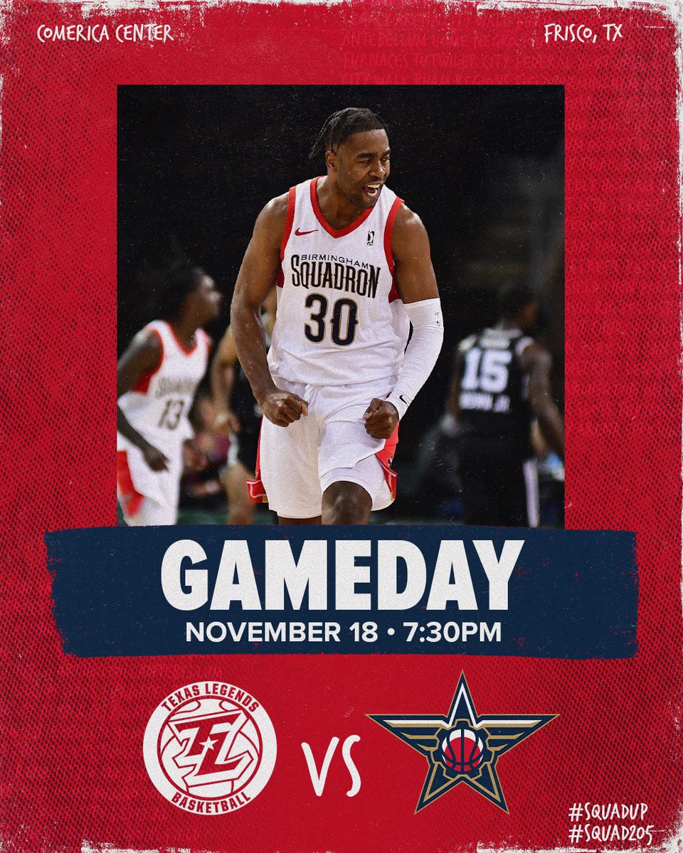 GleagueSquadron's tweet photo. Last stop in TX tonight

🆚 @texaslegends 
🕢 7:30PM
📺 @my68 x @ballysportssw x https://t.co/dmxghNff8m

Let’s Geaux 🏀

#squadup #squad205 https://t.co/u2w3RLT40Y