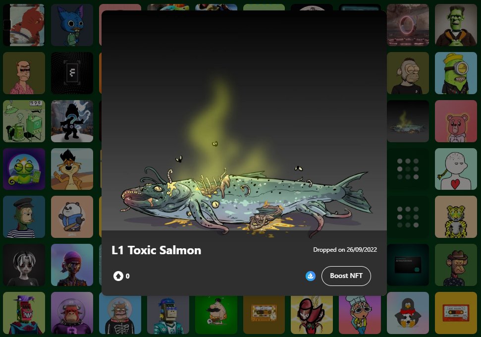 SpunkyAIOW's tweet image. The 283rd #NFT on the Wallet of Fame is a #ToxicSalmon by @OkayBearsYC. The OBYC Hazmat Division consists of 10,000 Lab Items with 7,777 L1 Lab items airdropped to all Okay Bear Yacht Club Bears. Choose your path wisely with the L2 Lab Items mint.