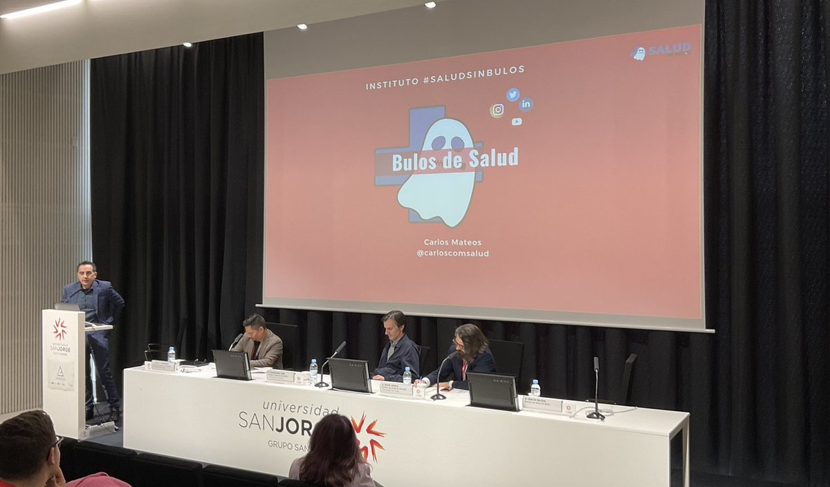 navarrotradmed's tweet photo. Esta mañana, en @CongresoCE @_usj_ Zaragoza🇪🇸, estamos hablando de:

Mesa 1: «Comunicar la salud»
Mesa 2: «Bulos y comunicación científica»
Mesa 3: «Tendencias en la comunicación especializada»

cc @ubaldocuesta @MartaAzanza @BienveLeon @carloscomsalud @EdgarALachen @jcalvo100 https://t.co/0MLgpC2lSh