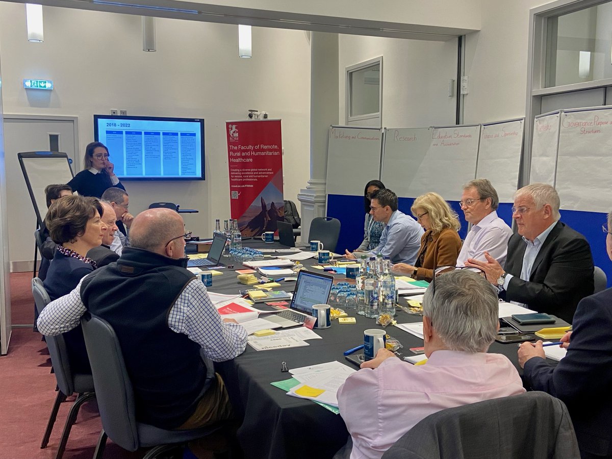 Today is our FRRHH Strategy Day! Our Executive Committee have gathered together for a busy day of planning @RCSEd for the future of the Faculty. 

#FRRHH #remotehealth #ruralhealth #humanitarianhealth