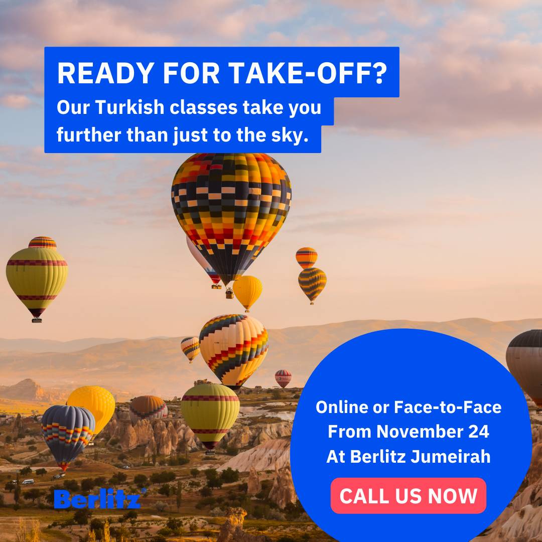 BerlitzAE's tweet photo. Join one of our courses starting next week in Jumeirah location or online. Interested in learning Spanish or Turkish? 

Join one of our small interactive classes to speak with confidence.

#learn #Berlitz #Jumeirah #Dubai https://t.co/3ysU7R0DIg