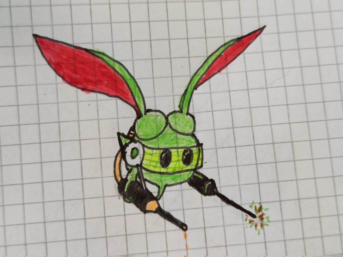 SchizFitter's tweet photo. So... I was at school... and got strong urge to do something with that little flying plant. Due to the limited resources I usually take to school, the drawing turned out worse than if I drew it at home. But it was worth trying!
Also, it'll go to Department III.
#pvzheroes #IUIA https://t.co/xnNBhsBtMV