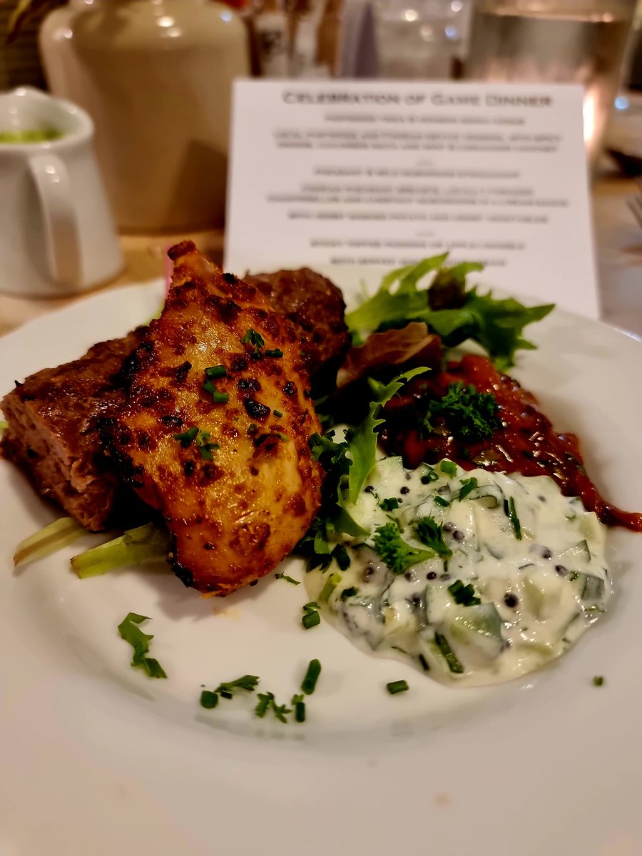 TartanSpoon's tweet photo. I attended the @BritishGame @LetsEatWild Celebration Game Dinner f #greatbritishgameweek @FinzeanFarmShop Aberdeenshire & was blown away by the versatility of game!
Read my latest post on #WildGameMeat. Would you consider #gamemeat for #christmasdinner? https://t.co/CTapgCO8F2 https://t.co/XPQw1bz3gI