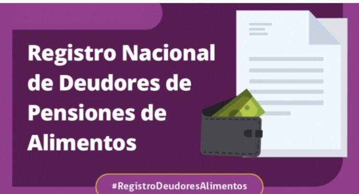 Isabel Plá J. (@isabelpla) on Twitter photo Ojo madres que persiguen el pago para sus hijos: desde hoy está vigente el #RegistroDeudoresAlimentos, creado por la Ley 21.389 del presidente <a href="/sebastianpinera/">Sebastian Piñera</a>.
A los padres que no pagan se les retienen créditos, traspaso de bienes, licencias y pasaporte, remuneraciones, etc Ojo madres que persiguen el pago para sus hijos: desde hoy está vigente el #RegistroDeudoresAlimentos, creado por la Ley 21.389 del presidente <a href="/sebastianpinera/">Sebastian Piñera</a>.
A los padres que no pagan se les retienen créditos, traspaso de bienes, licencias y pasaporte, remuneraciones, etc