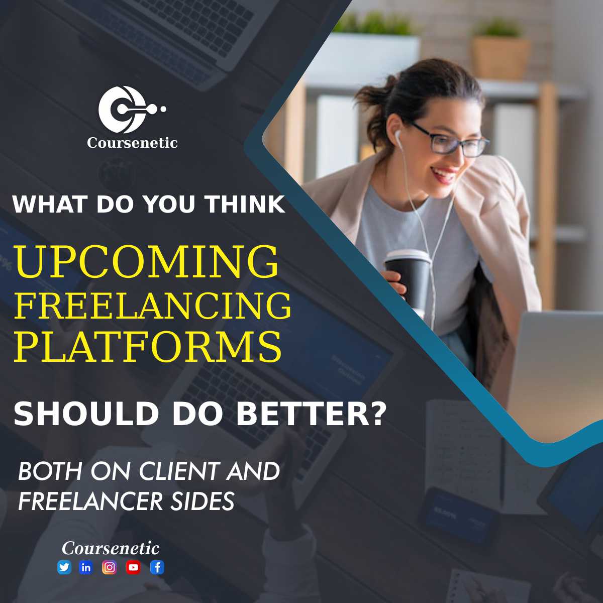 coursenetic's tweet photo. Let's hear your suggestions.
.
.
.
.
.
.
#coursenetic #freelancingplatform #techies #remotework #workfromhome #freelancejobs https://t.co/8DPLf80SqN