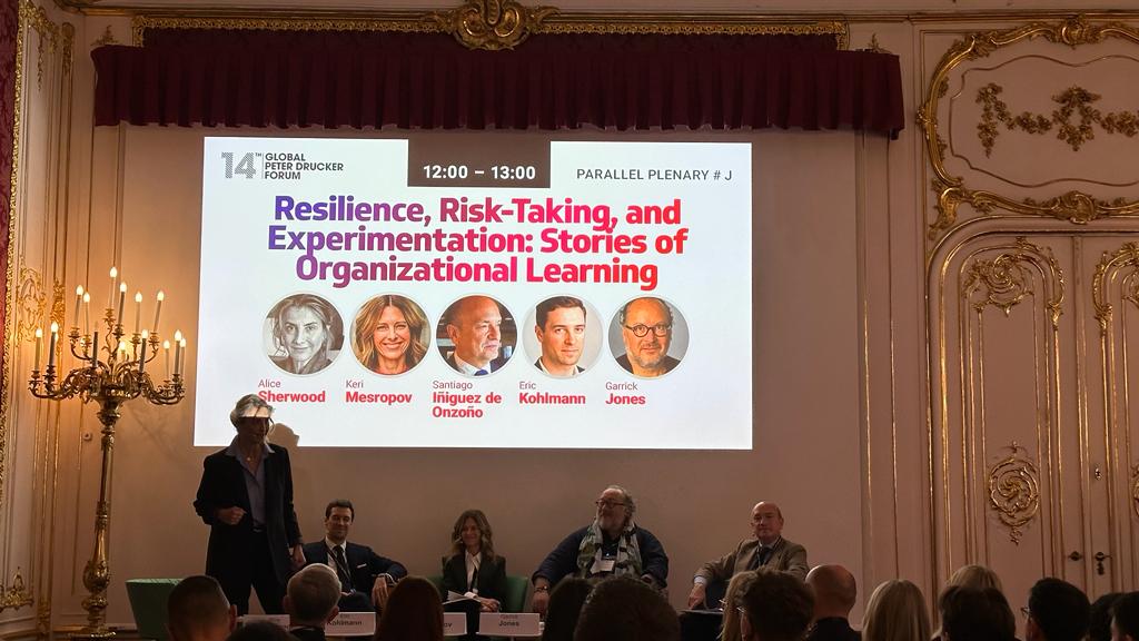 Follow <a href="/garrickjones/">Garrick</a>, author of the <a href="/CuriousAdvantge/">The Curious Advantage</a> and @HultEFCorporate Adjunct Faculty, live on stage at the #GPDF <a href="/GDruckerForum/">Global Drucker Forum</a> #Vienna #Resilience, #RiskTaking, and #Experimentation.