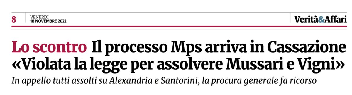giapao's tweet photo. Non sorprende che la Procura generale faccia ricorso contro l’assoluzione, a sorprendere sono le motivazioni (su @veritaeaffari) #Mps #Siena #Paschi #Cassazione https://t.co/RmHoMcIrSv