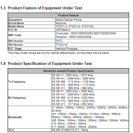 simransingh931's tweet photo. Motorola XT2311-4 appears on FCC. It is a 5G device that comes with an MC-101 adapter and PD50 battery.
#motorola #fcc #mc101 #pd50 https://t.co/Zv3IwiCDQQ