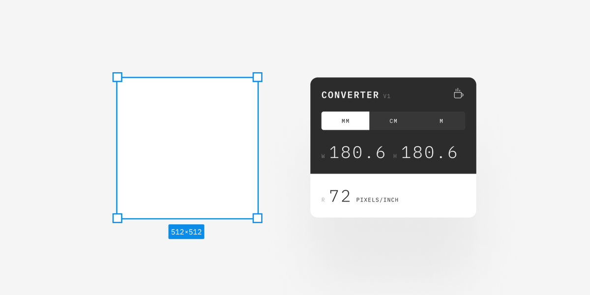 Converter. Figma plugin that converts pixels to metric units.

Get the plugin — figma.com/community/plug…

#converter #ruler #units #unitconverter #typescript #designtools #figma #figmaplugin #plugin #xrdesign