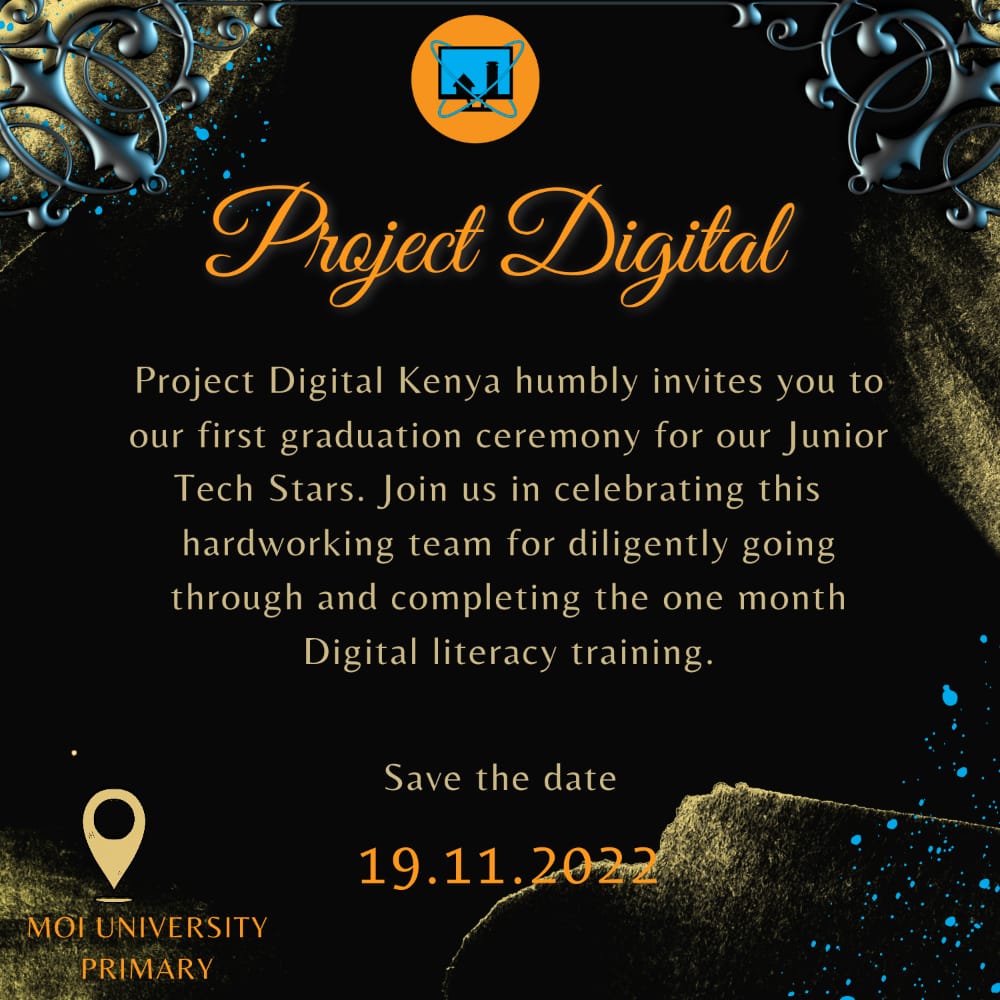 Projectdigital9's tweet photo. The day we have all been waiting for.We celebrate our junior techs for all their efforts to achieving excellence.
Congratulations !!!!
#bridgingthegap #Tuinuane# #ronaldointerview #ProjectDigital https://t.co/gMtWG6gMcq
