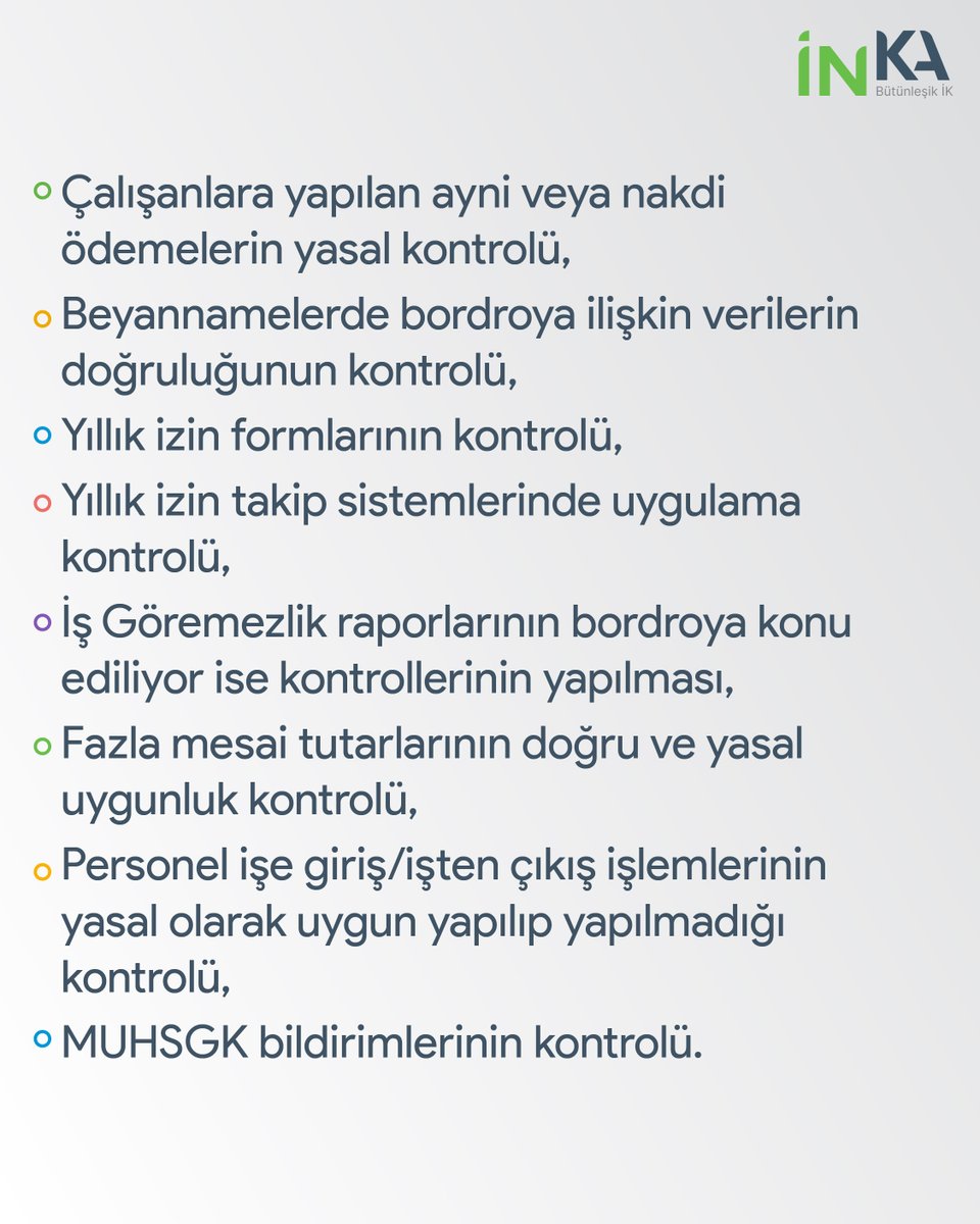 Konuyla ilgili daha fazla bilgiye ulaşmak ve bu hizmeti İNKA'nın uzman ekibinden almak için bizimle iletişime geçebilirsiniz.

🔗inkaik.com/bordro-analizi…

#inkaik #bütünleşikik #inkainsankaynakları #insankaynaklarıyönetimi #bordroanalizi #denetimhizmeti