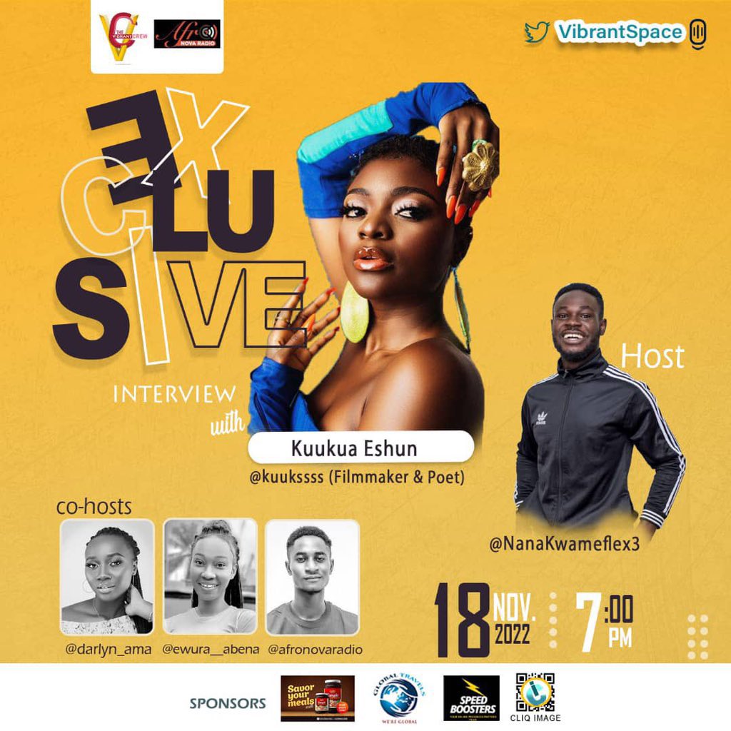 __liptonia's tweet photo. It’s going to be another exciting episode of #VibrantSpace tonight with host @NanaKwameFlex3 🔥

Don’t miss it 😁 https://t.co/ZvTEhsvF8i