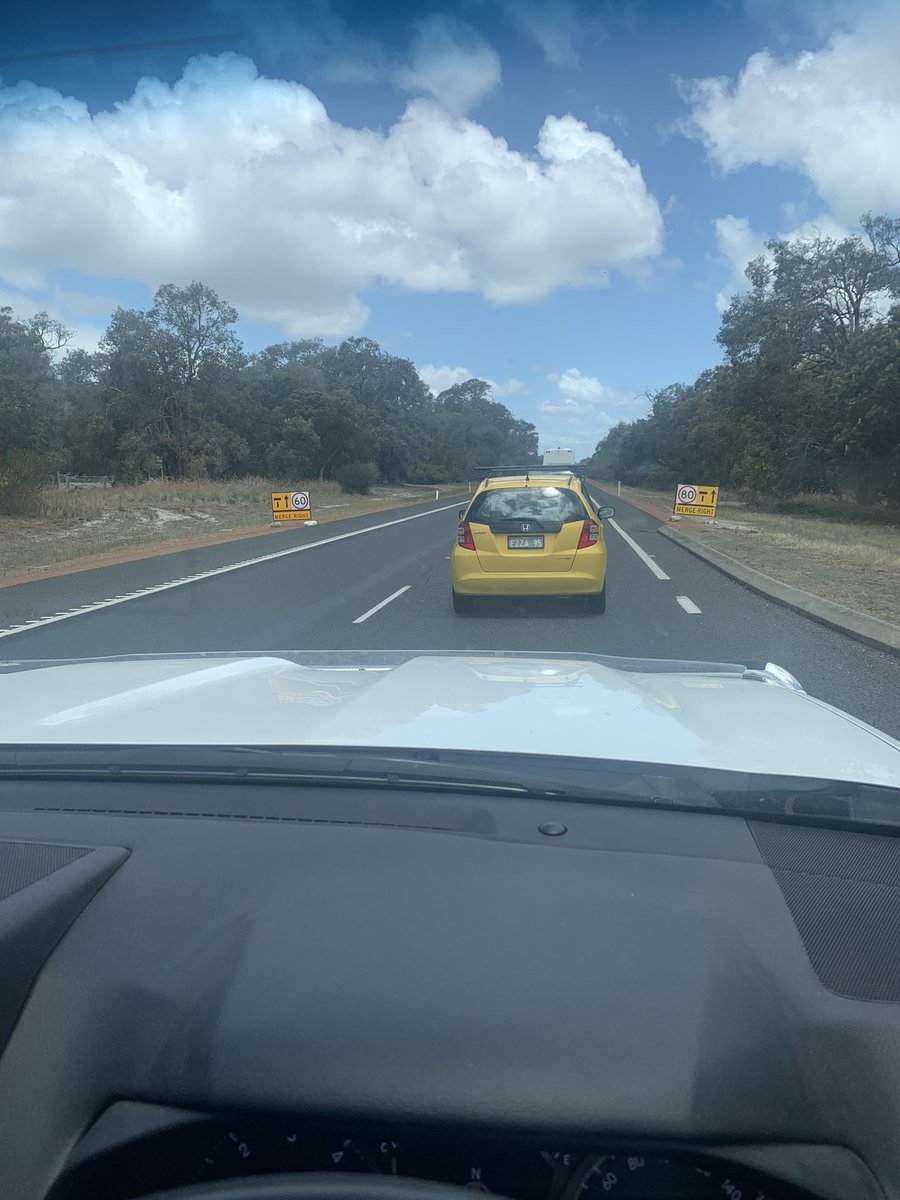 When u approach West Aust reduce speed signs - one says 60 and the other 80 - which one do we follow?
LOL
#playingwithmymind
