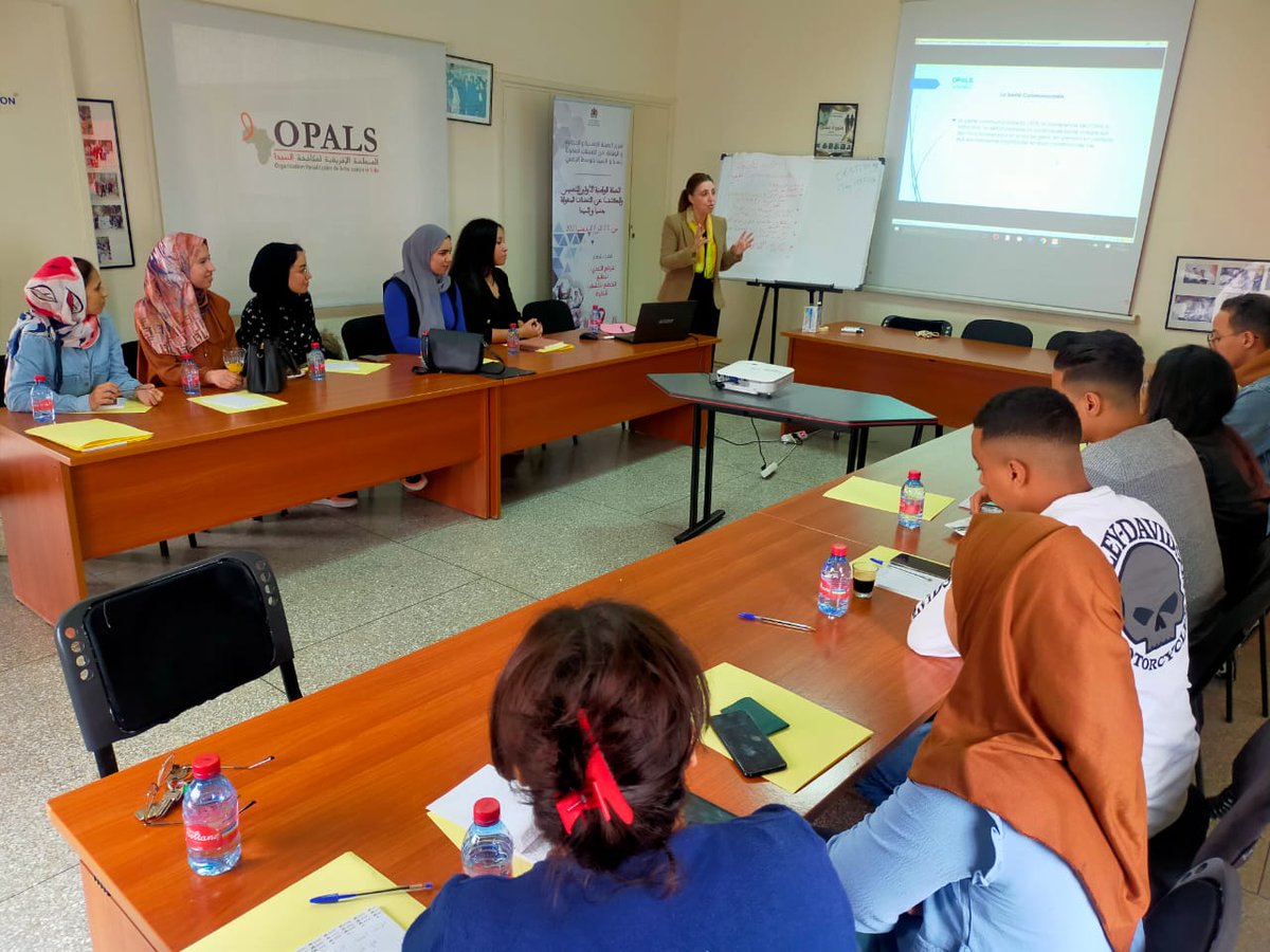 A productive training session <a href="/OpalsMorocco/">OPALS Morocco</a> to young students to build #communication #skills around Sexual and Reproductive #Health. The group will conduct interviews targeting stakeholders and the general public, with the aim to promote healthy behavior among #youth.<a href="/UNFPAMaroc/">UNFPA Maroc</a>