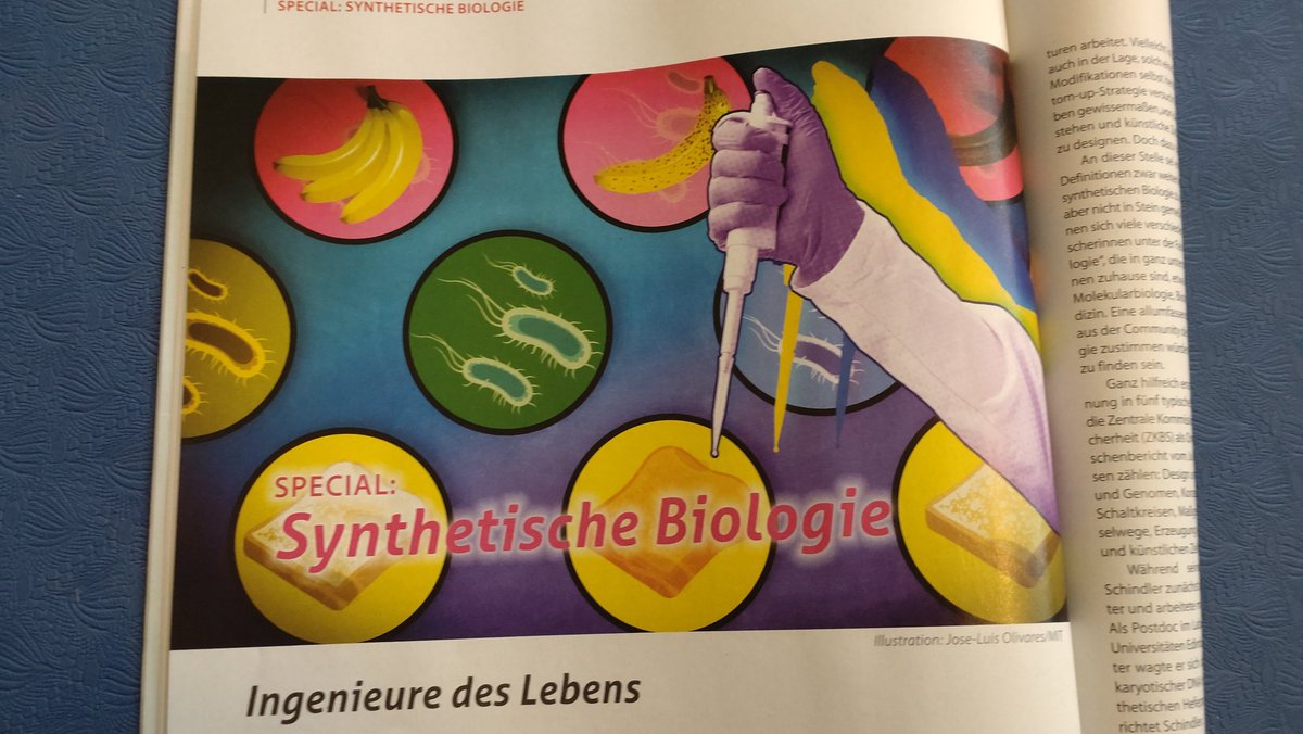 Super nice special about #synbio featuring <a href="/DSchindler_PDR/">Daniel Schindler</a> and MaxGENESYS <a href="/mpi_marburg/">Max Planck Institute for Terrestrial Microbiology</a> and @SYNMIKRO in November issue of <a href="/Lab_Journal/">Laborjournal</a> (German only...)