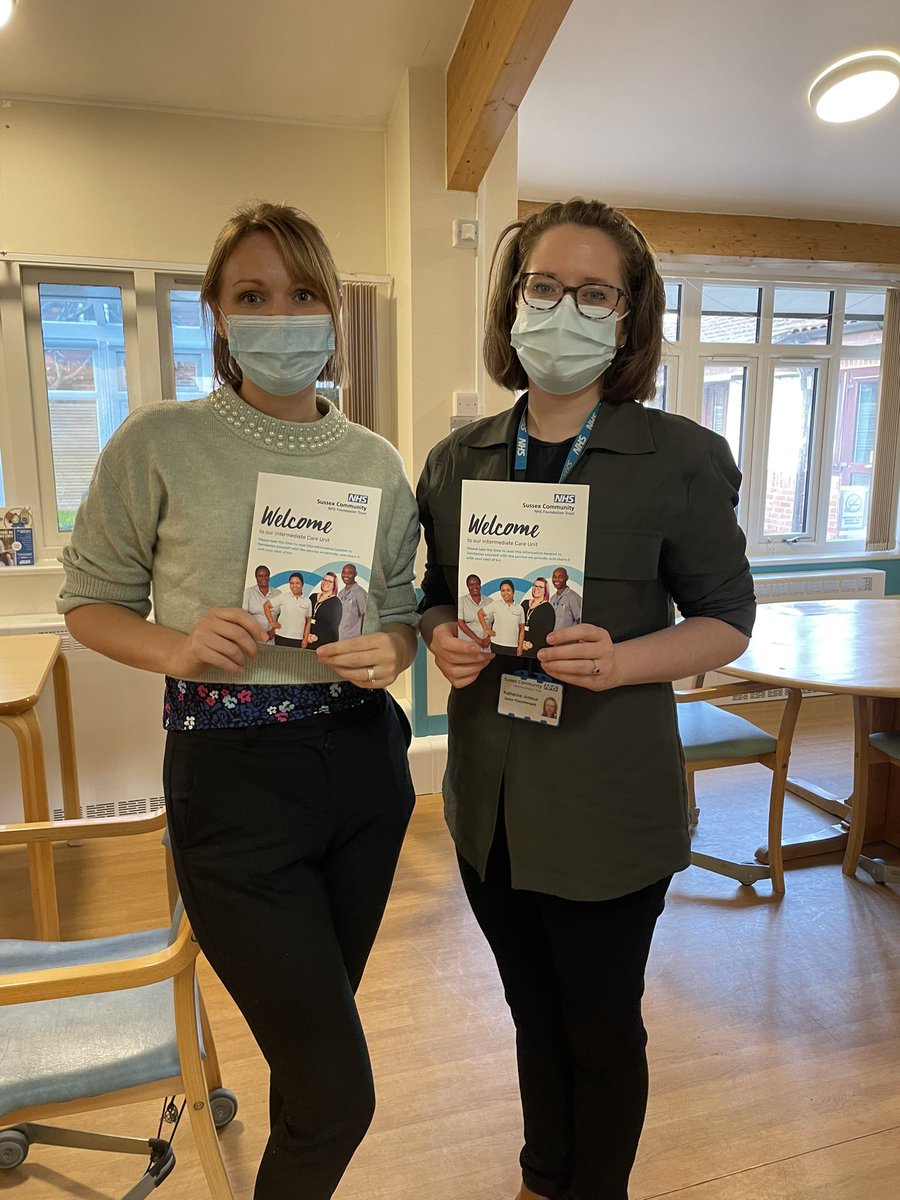 Another day of introducing the “Welcome” leaflet yesterday with the fabulous @SteffiBailey 
Was wonderful to meet such dedicated and enthusiastic staff in Lewes, Crowborough, Uckfield and Kleinwort Intermediate Care Units! 
#rehab #intermediatecare 
@nhs_scft