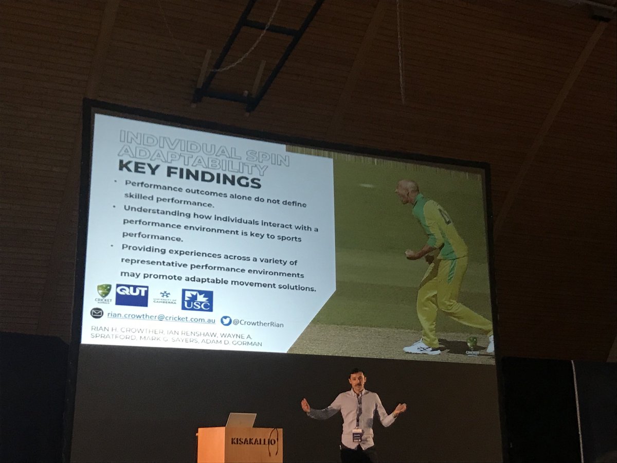 ConstraintsColl's tweet image. Great to see ⁦@CrowtherRian⁩ bring his final PhD study (just accepted for publication) to #motorskills2022 #spinittowinit