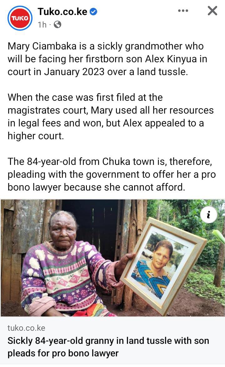 If you know Mary Kindly link us up! Kituo is ready to assist her get justice!