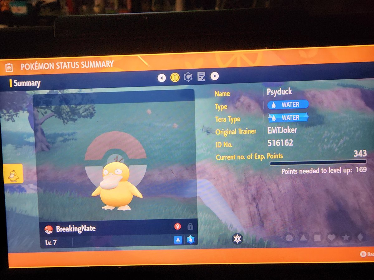 EMTJoker's tweet photo. @Breaking_Nate had to name my 1st Psyduck after the Psyduck master. @jokersbaby10131 https://t.co/ypBSJKLsRh
